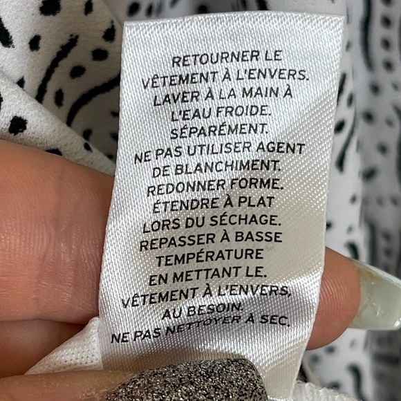 LEITH Nordstrom Black & White Strappy Twirl Dress Women's size XS NWT's - Picture 9 of 9